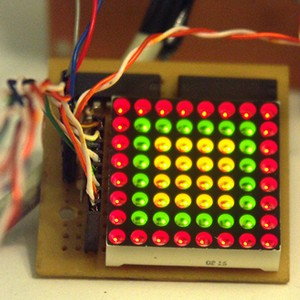 Matriz de LEDs con sensores de inclinación (2013)
