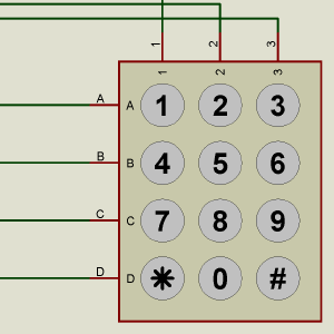 Teclados de matriz, interfaz con microcontroladores